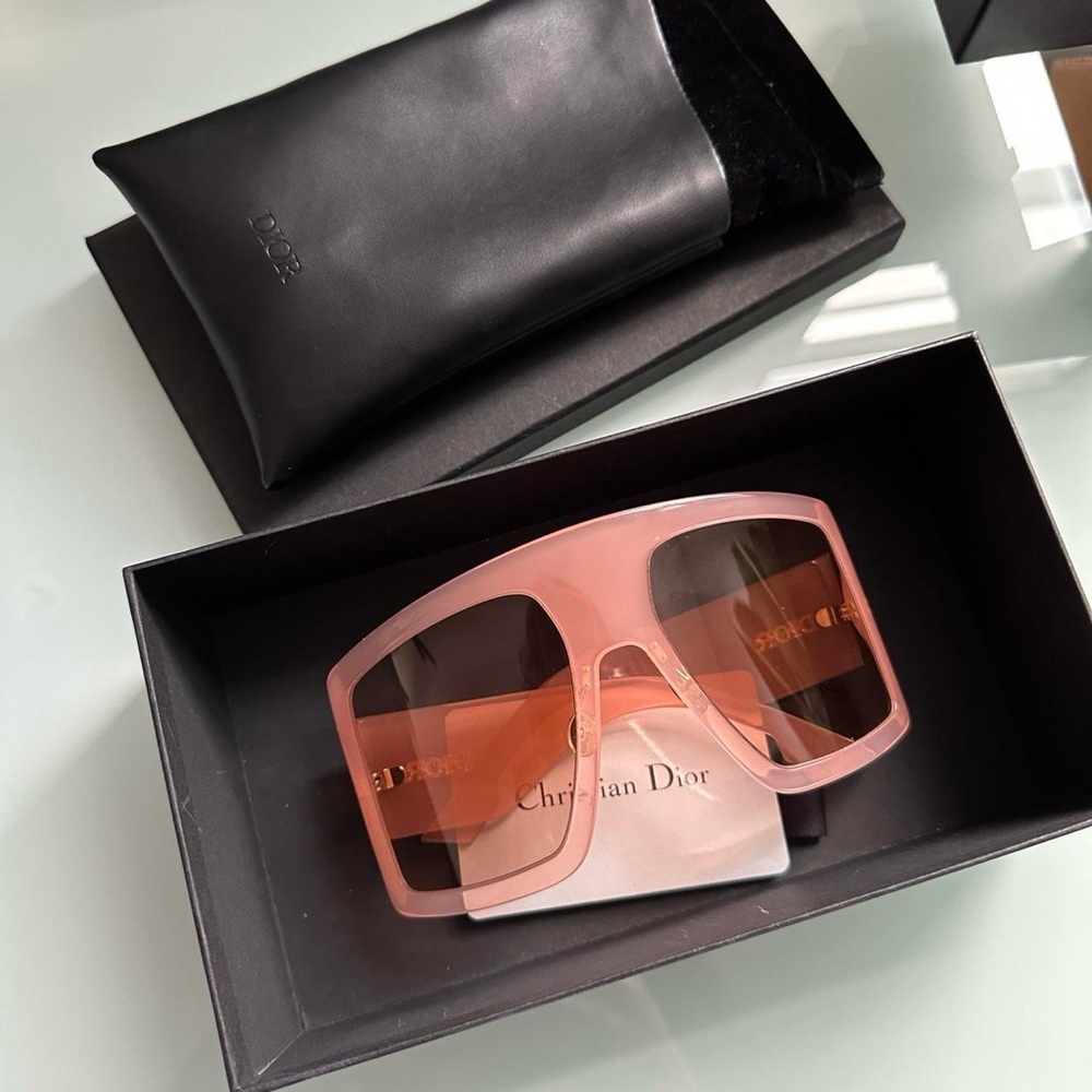 Dior Blush Pink Square Sunglasses